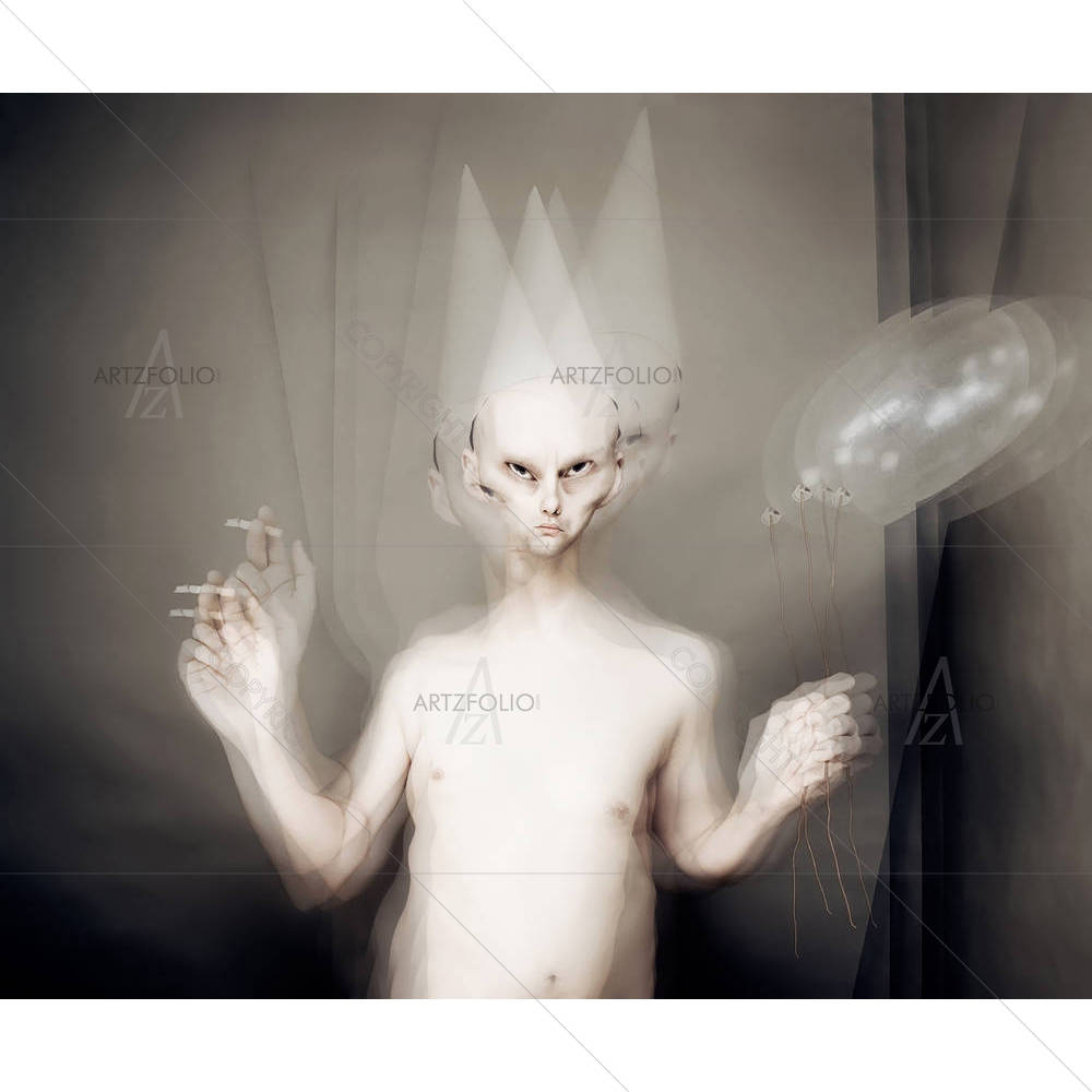 Grotesque Character Hallucination — custom-size art design 5005742