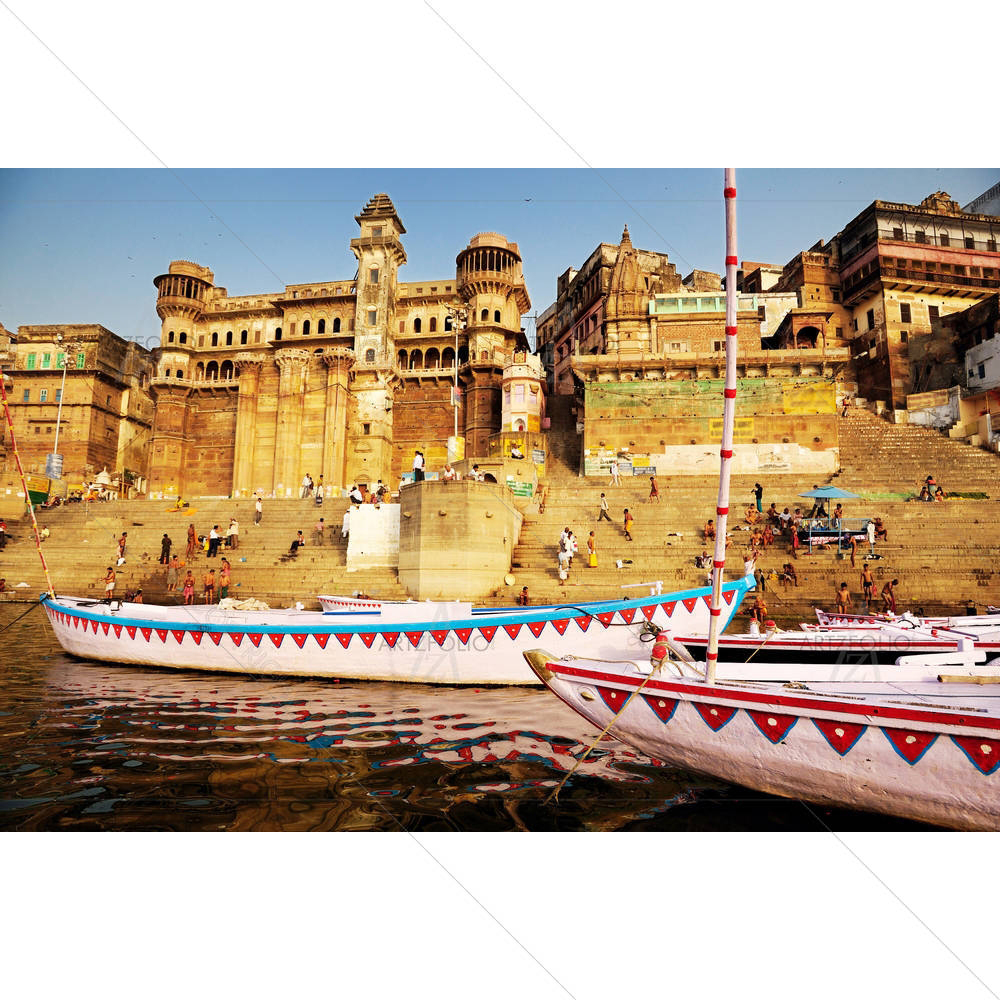 Palaces of Varanasi, India — custom-size art design 5005749