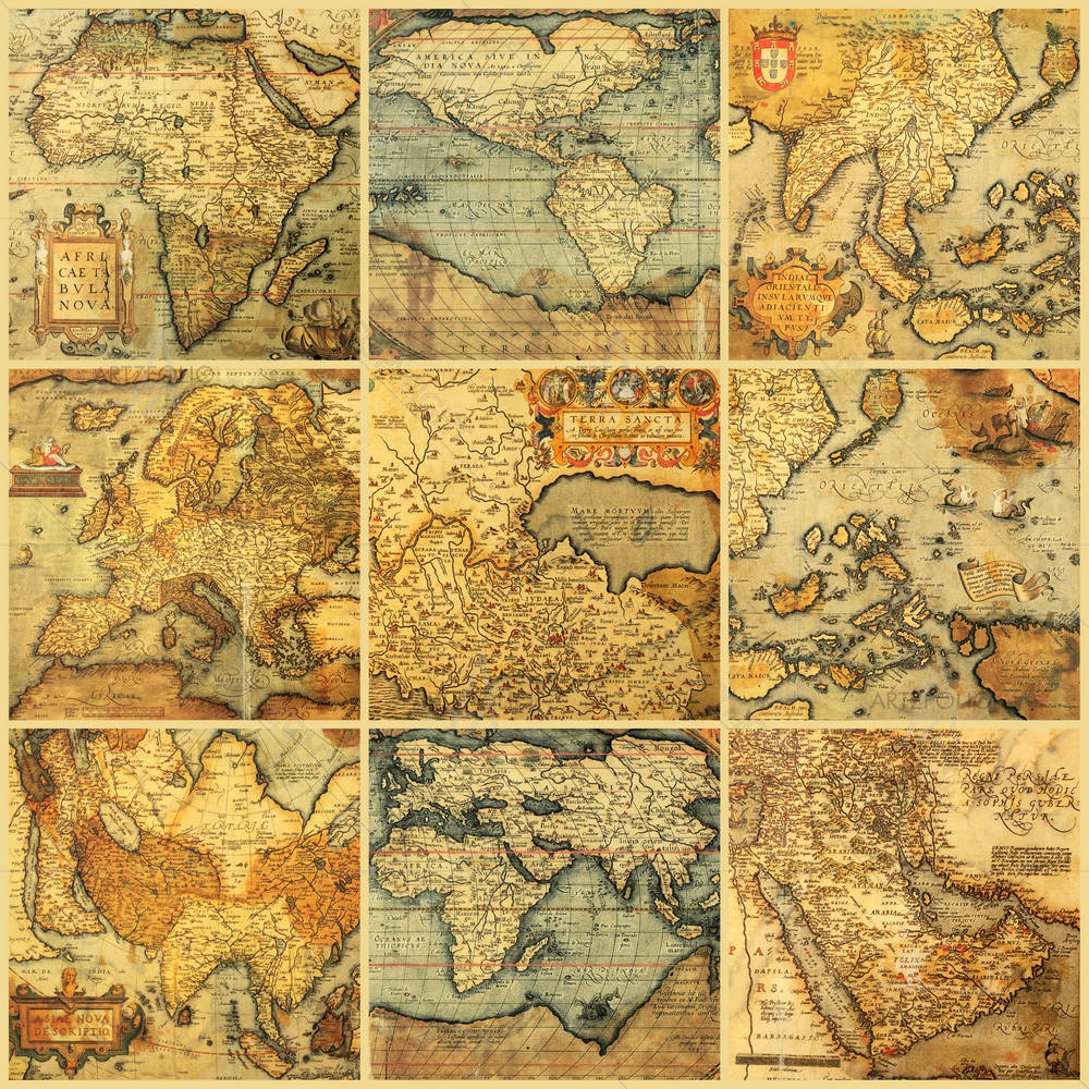 Antique Maps — custom-size art design 5005750