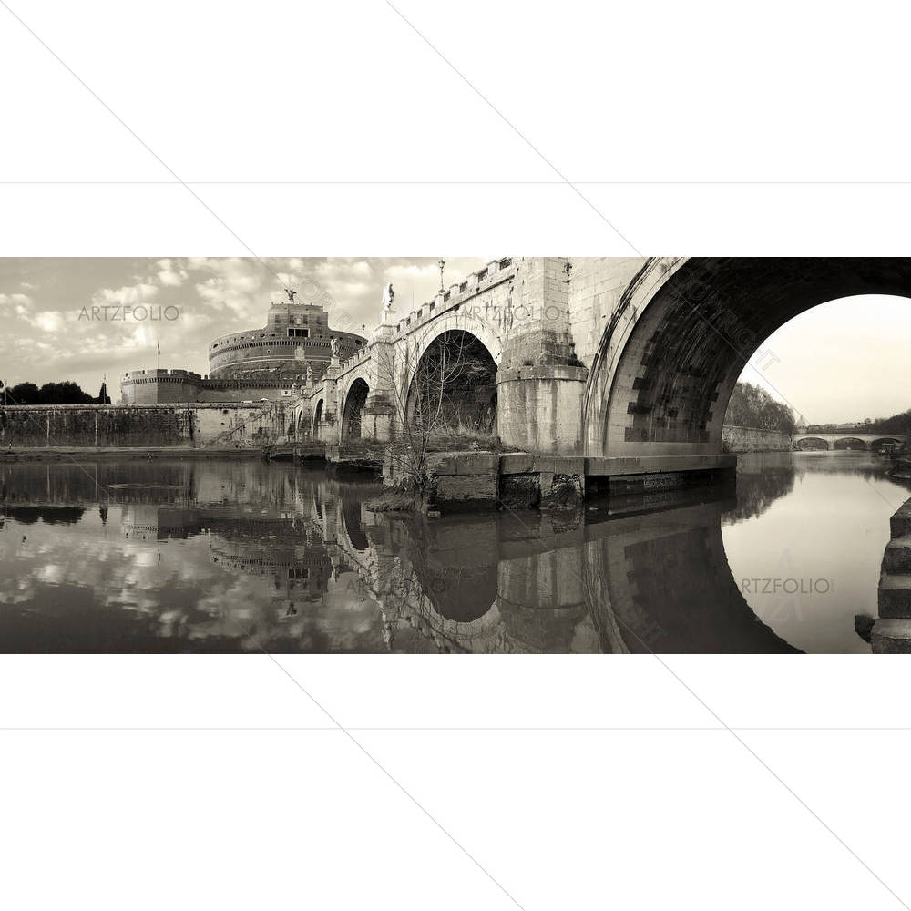 Saint Angel Castle & Tiber River, Rome Italy — Devotional custom art by ArtzFolio