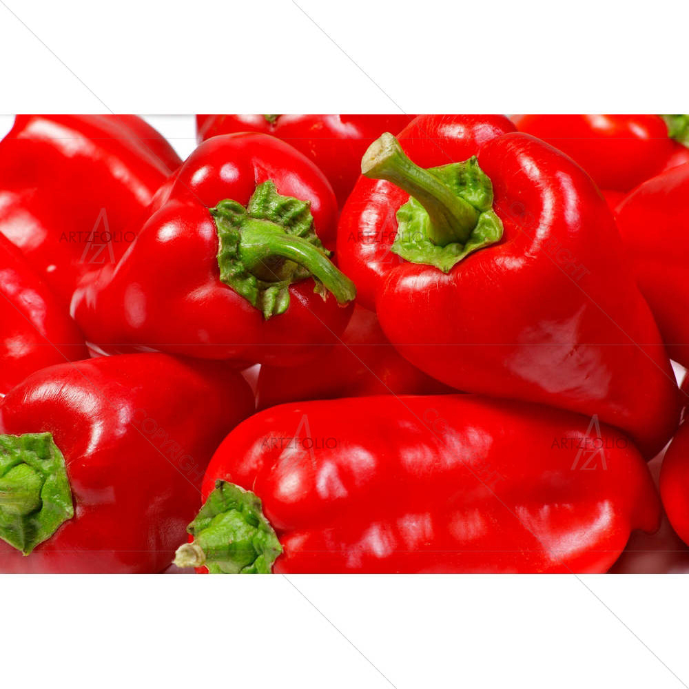 Red Bell Peppers Image — Beverage custom art by ArtzFolio