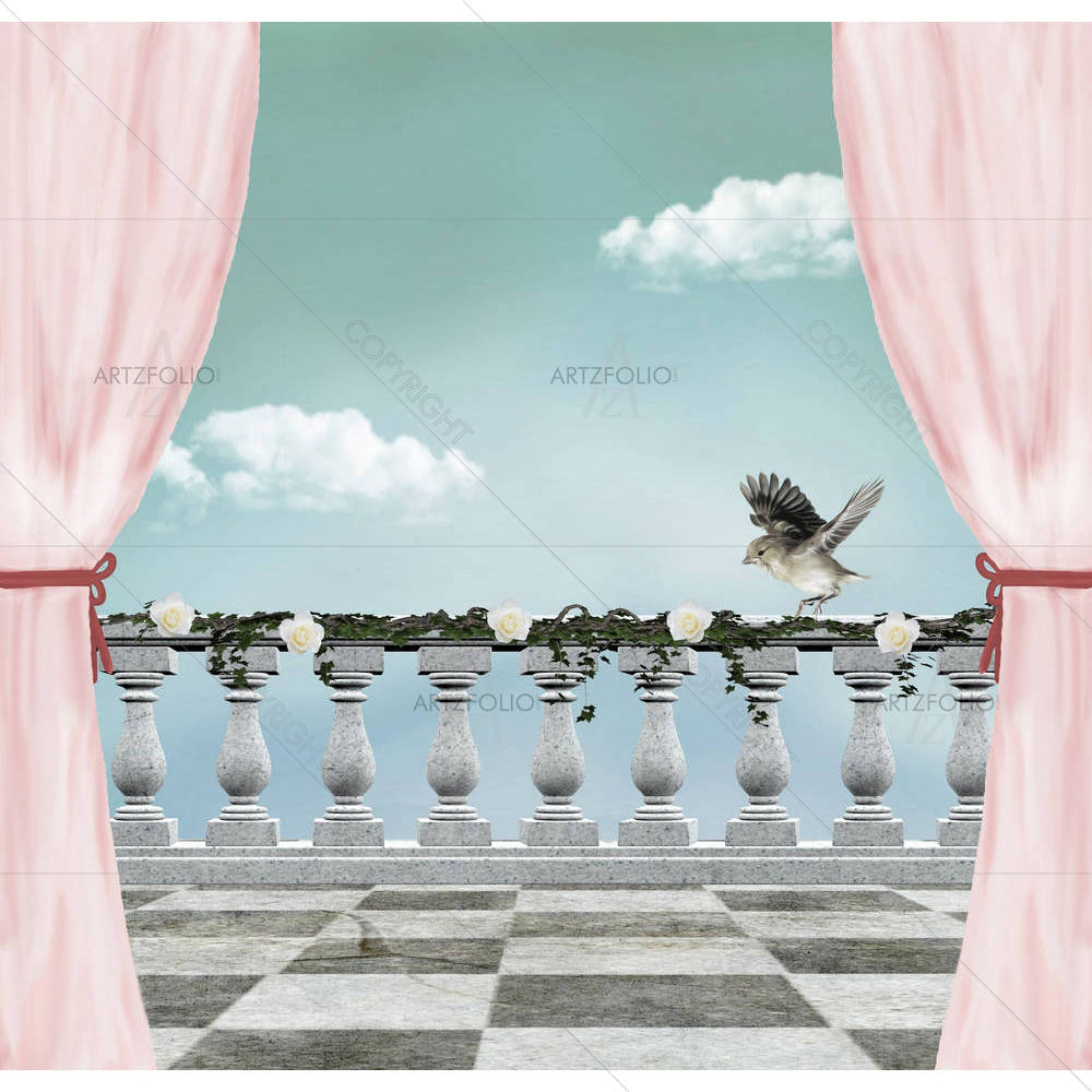Fence Background — Ancient custom art by ArtzFolio