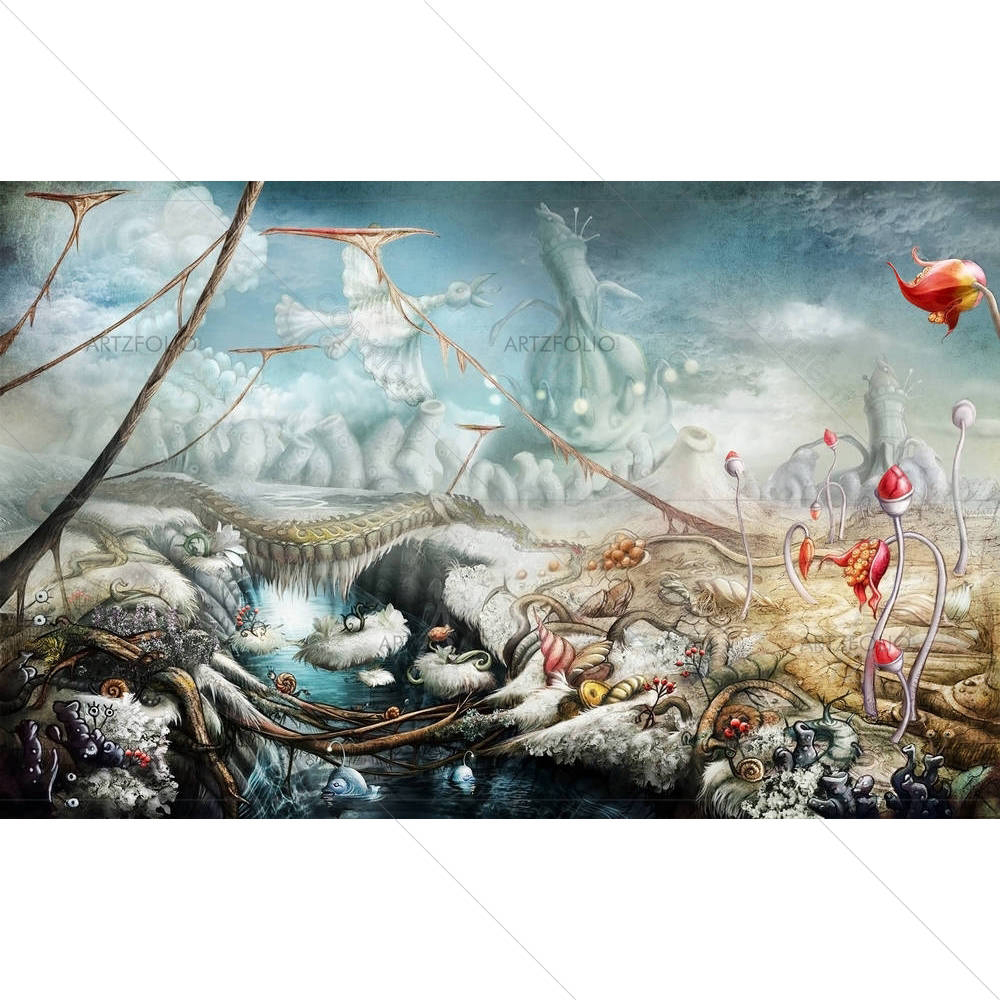 Fantasy Panoramic Landscape — custom-size art design 5005776