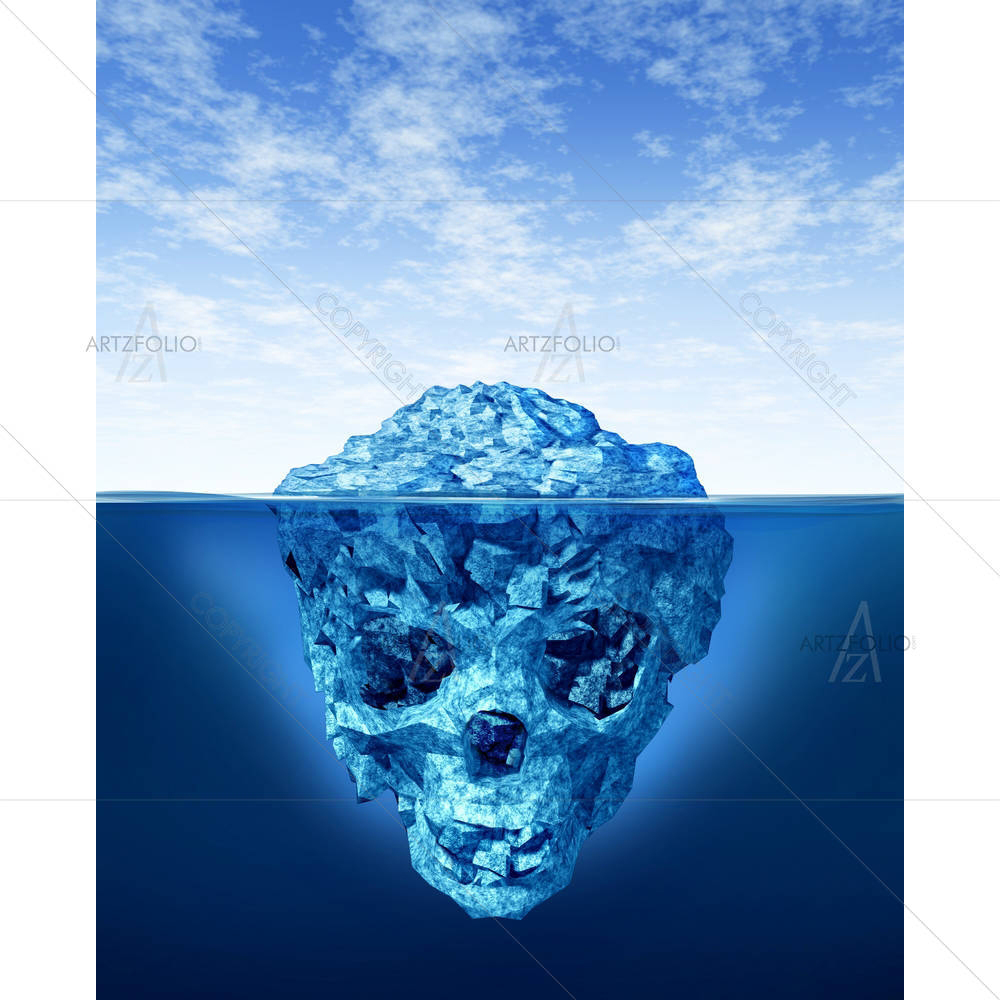 Hidden Dangers & Deceptive Iceberg — custom-size art design 5005791