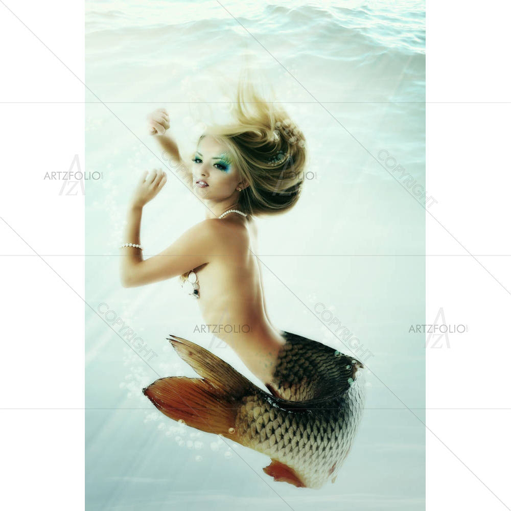 Mermaid Magic Underwater Mythology — custom-size art design 5005800
