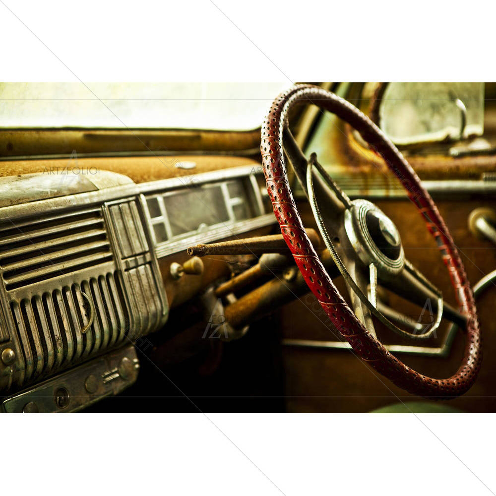 Elements of Old Luxury Car — custom-size art design 5005810