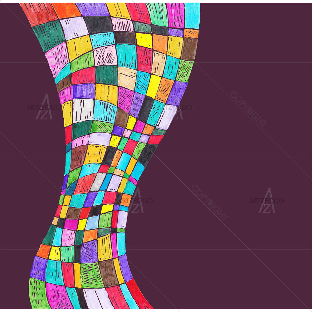 Abstract Doodle D1 — custom-size art design 5005818