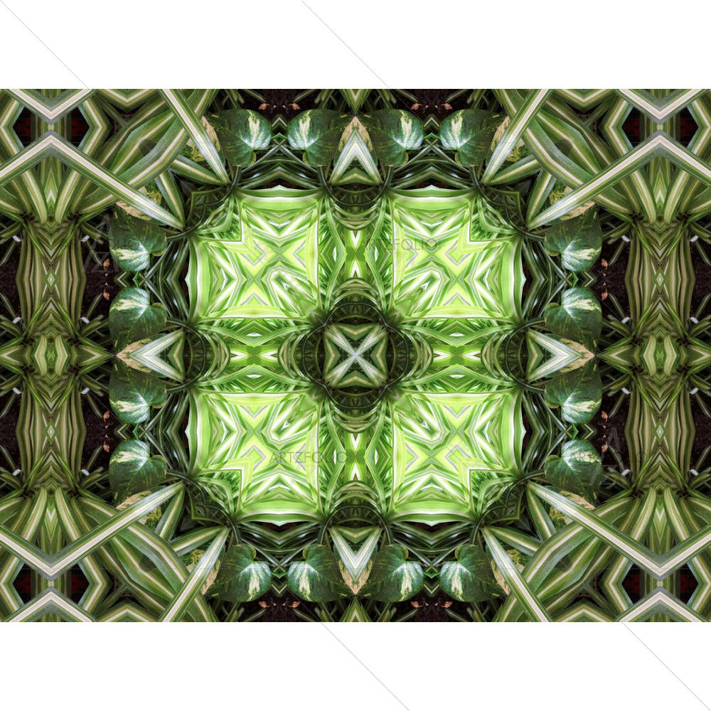 Green Mandala D2 — custom-size art design 5005826
