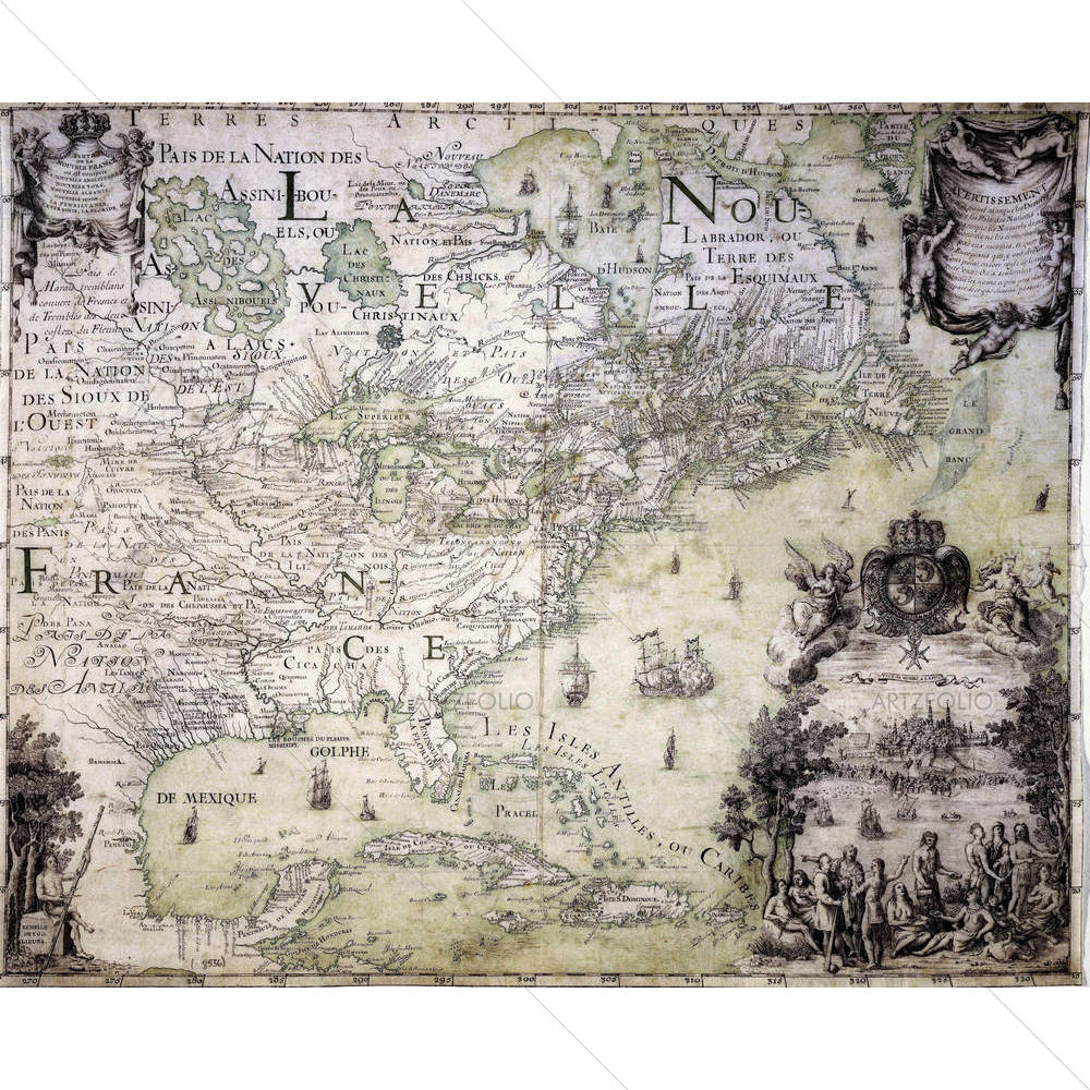 Antique Map D2 — African custom art by ArtzFolio