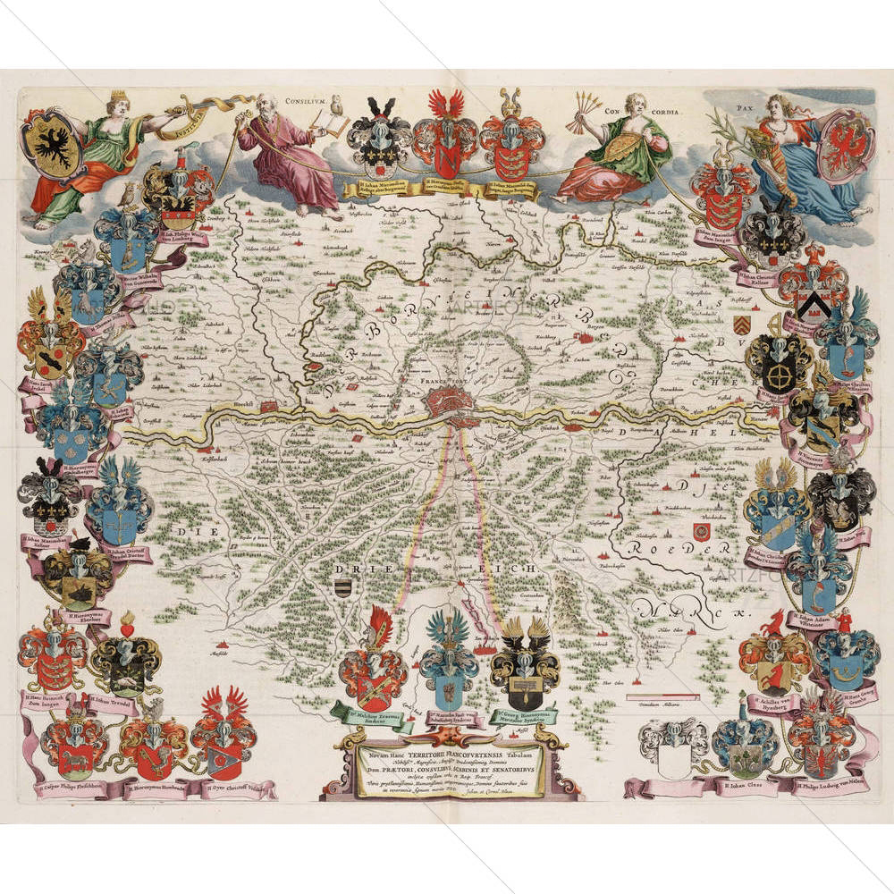 Photo of Frankfurt in 1640 — custom-size art design 5005848