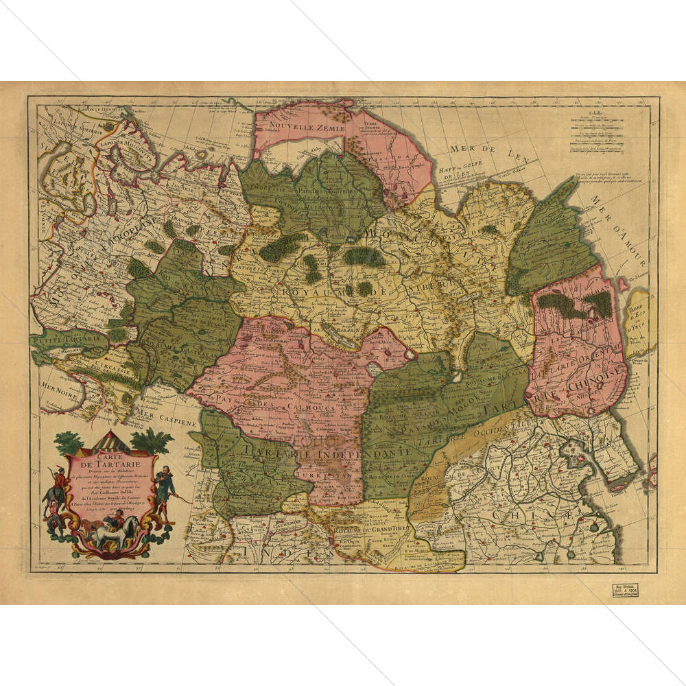 Photo of an Old Map D5 — custom-size art design 5005855
