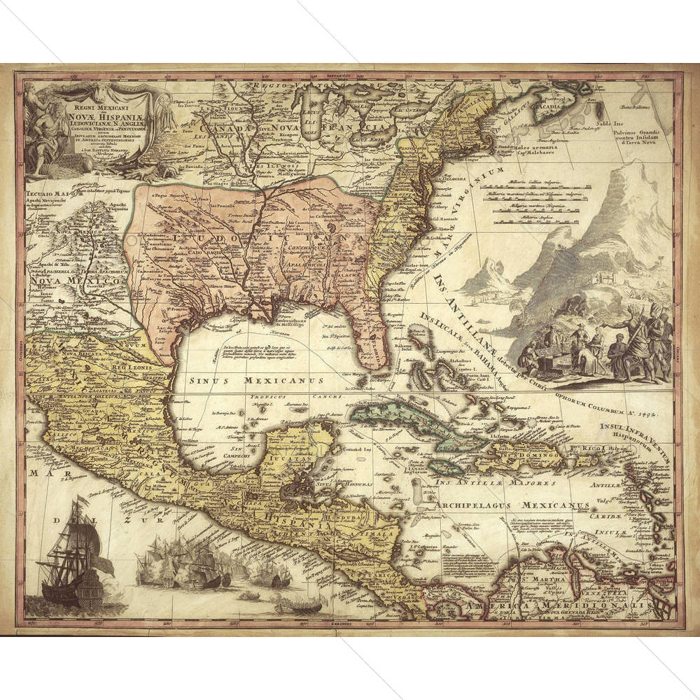 Old Map D3 — custom-size art design 5005863