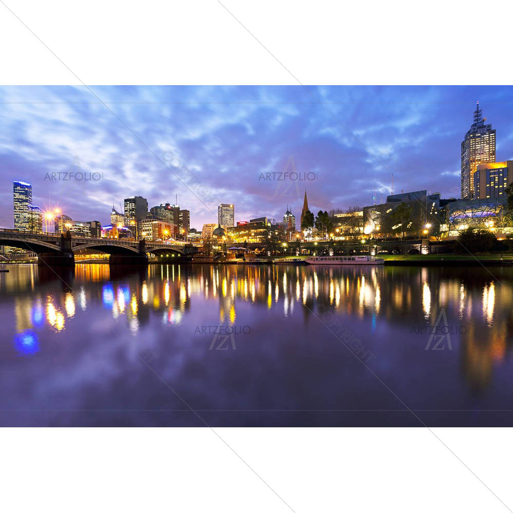 Yarra River, Melbourne, Australia — Cities custom art by ArtzFolio