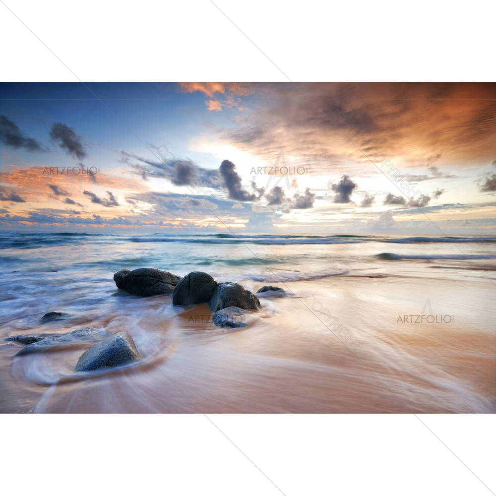 Sea Waves Lash Line — custom-size art design 5005890