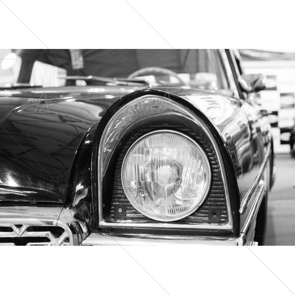 Old Fashioned Black Car — custom-size art design 5005901