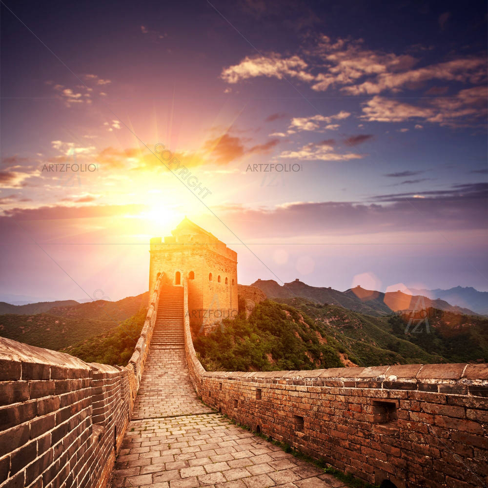 The Landmark Great Wall Of China & Beijing D1 — Ancient custom art by ArtzFolio