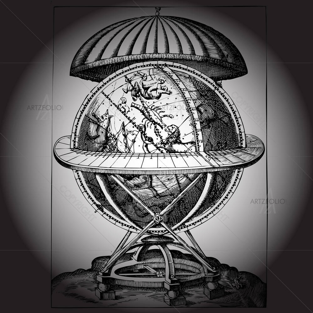 Ancient Globe — custom-size art design 5005941