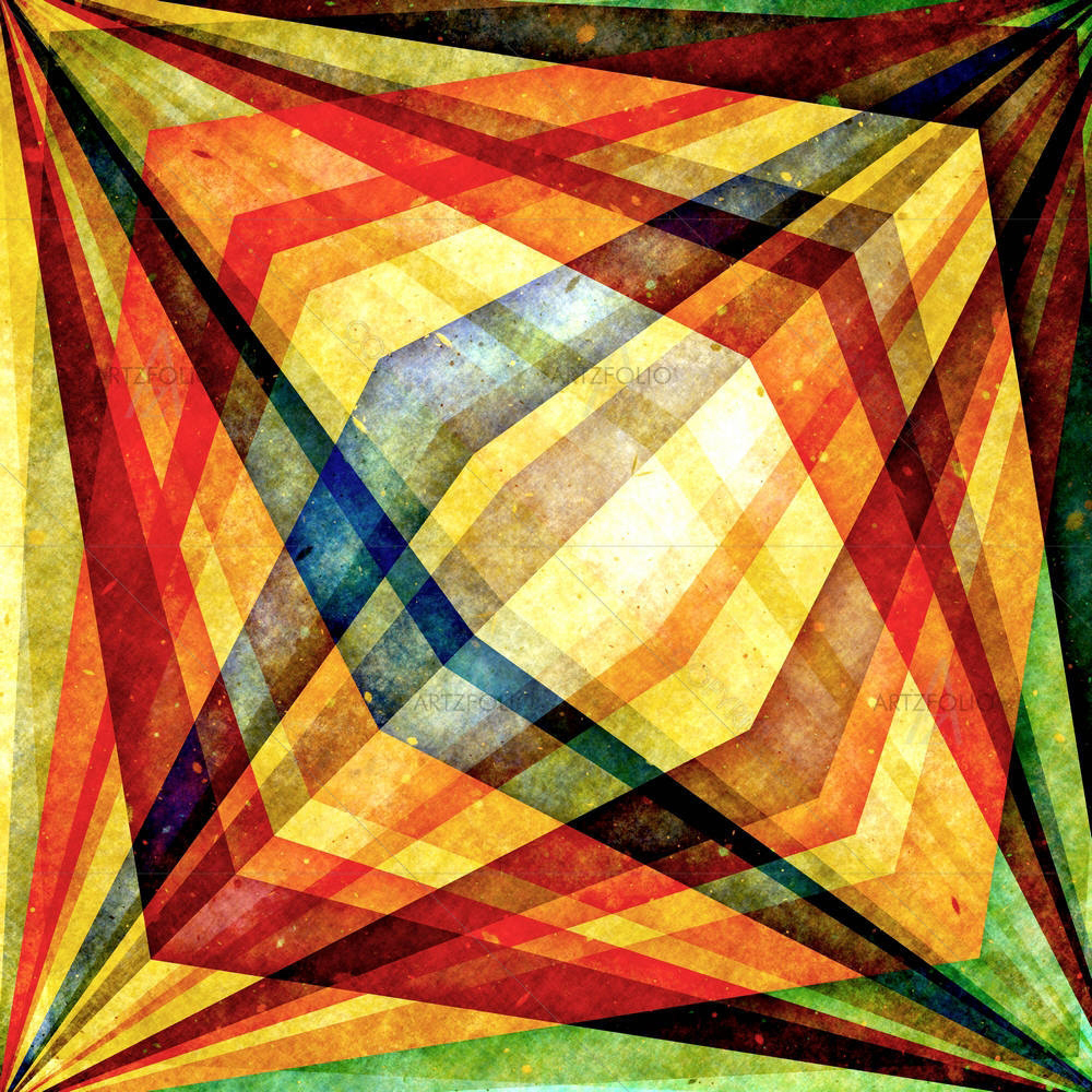 Abstract Colour & Shape Mix D1 — Abstract custom art by ArtzFolio