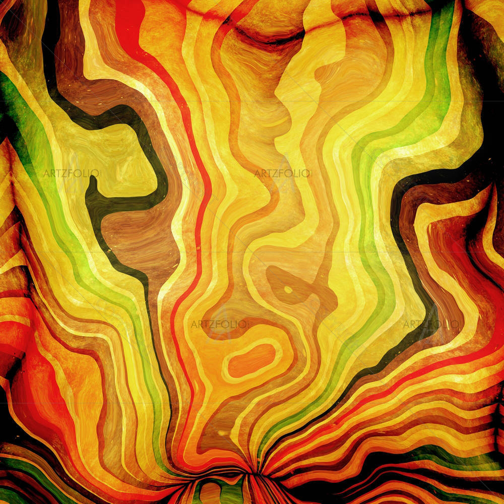 Abstract Colour & Shape Mix D3 — custom-size art design 5005950