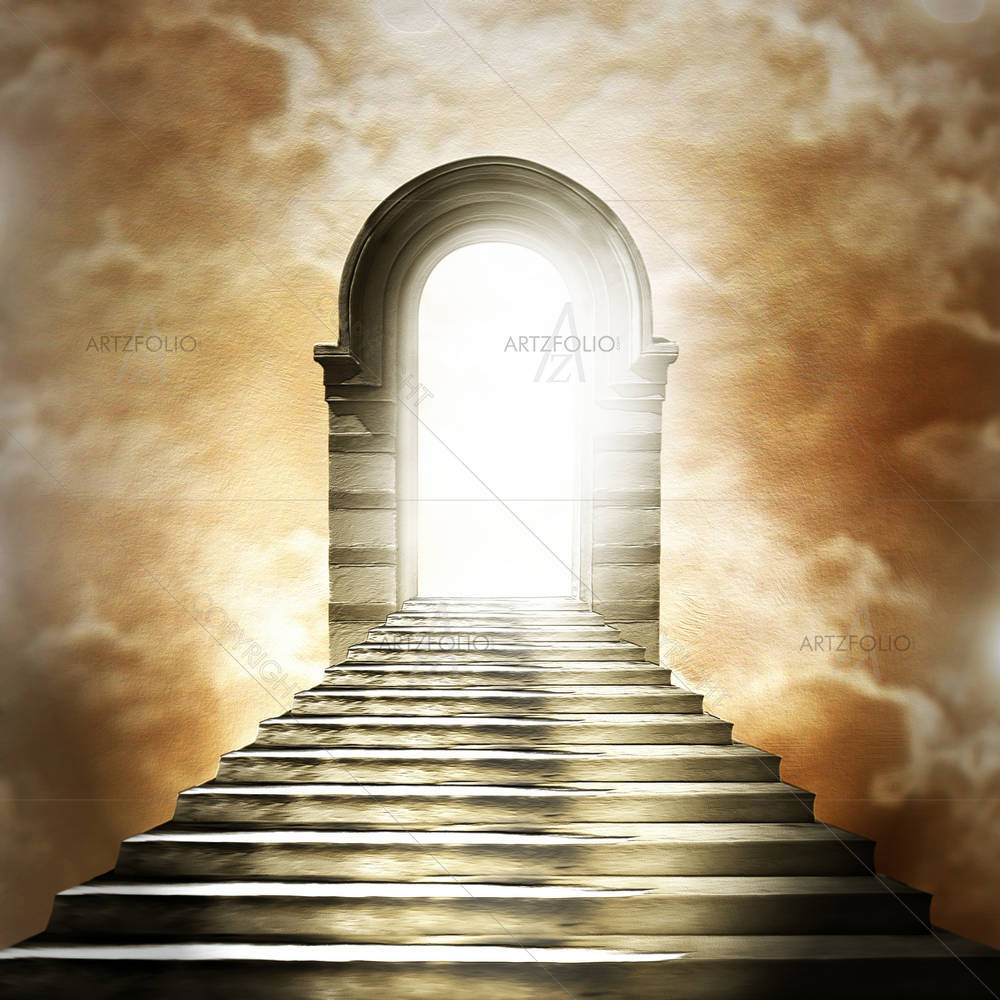 Light Leading to Heaven or Hell D1 — custom-size art design 5005955