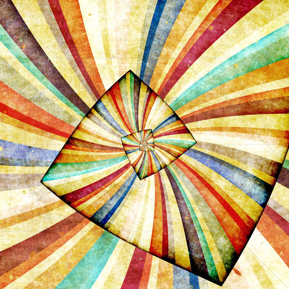 Multicolor Sunbeams D2 — custom-size art design 5005959