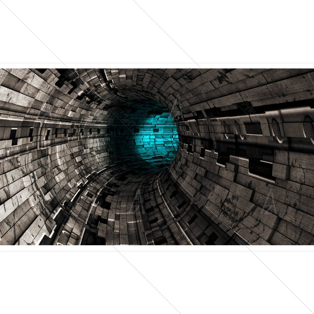 Futuristic Tunnel — custom-size art design 5005989