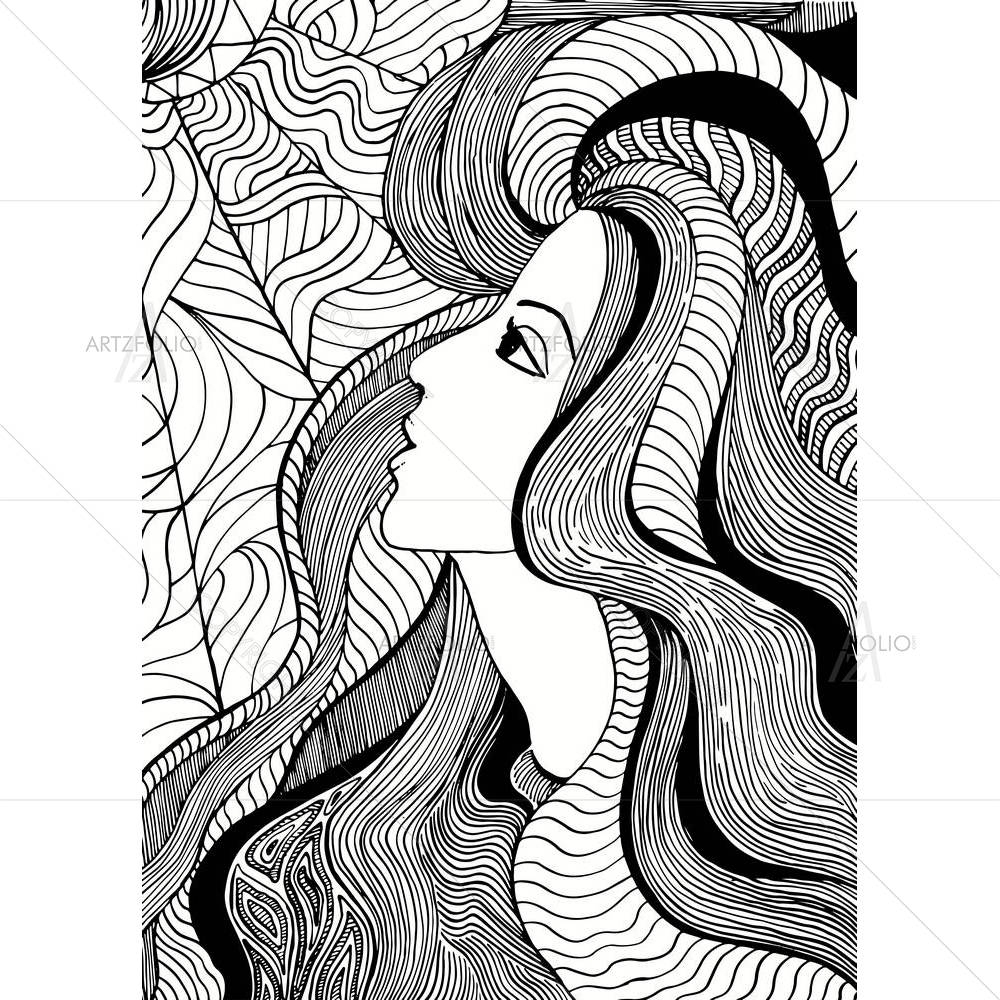 Abstract Girl — custom-size art design 5006038