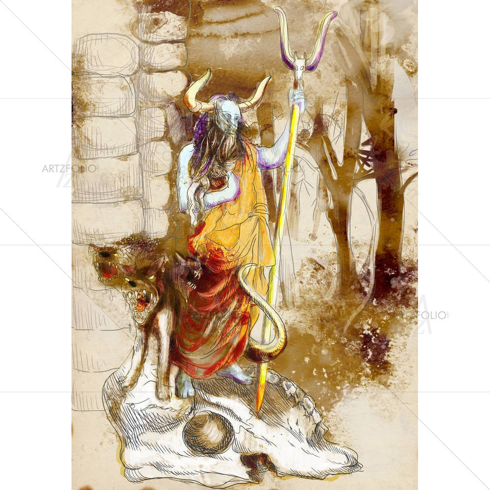 Ancient Greek Myths & Legends Hades — custom-size art design 5006050
