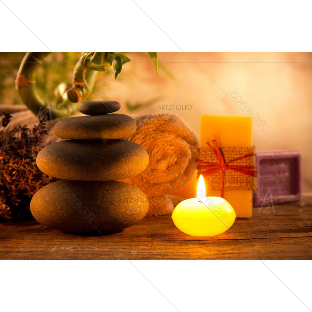 Spa Still Life With Aromatic Candles D2 — custom-size art design 5006055