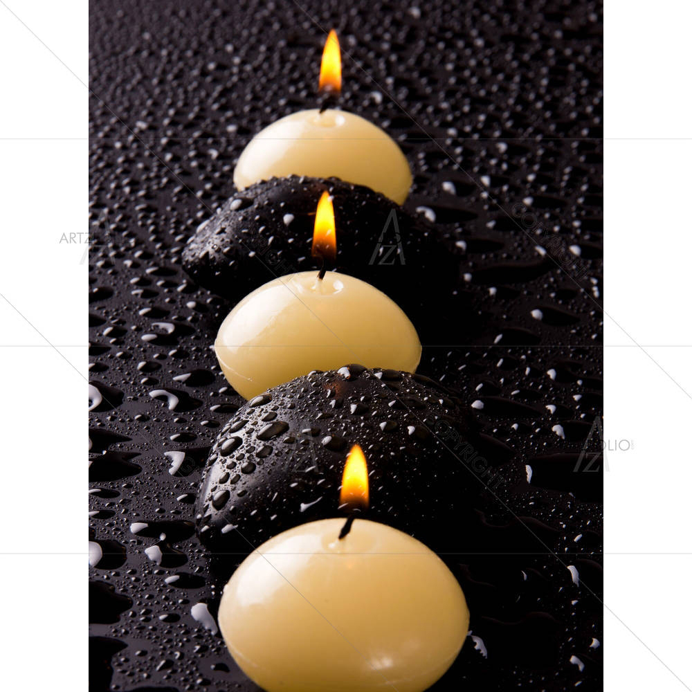 Spa Still Life With Aromatic Candles D3 — custom-size art design 5006056