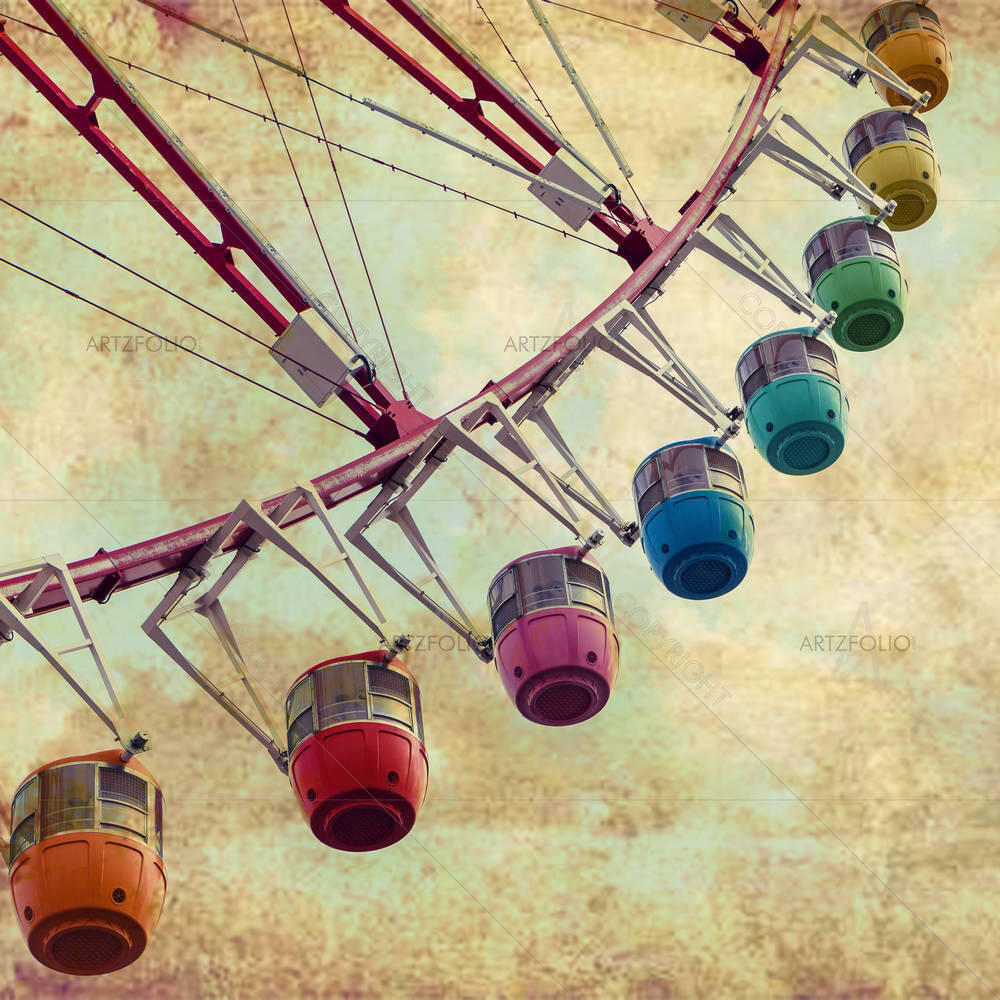 Retro Ferris Wheel — custom-size art design 5006135