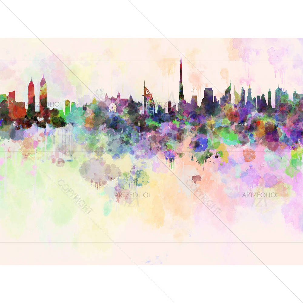 Dubai, UAE Skyline — custom-size art design 5006178