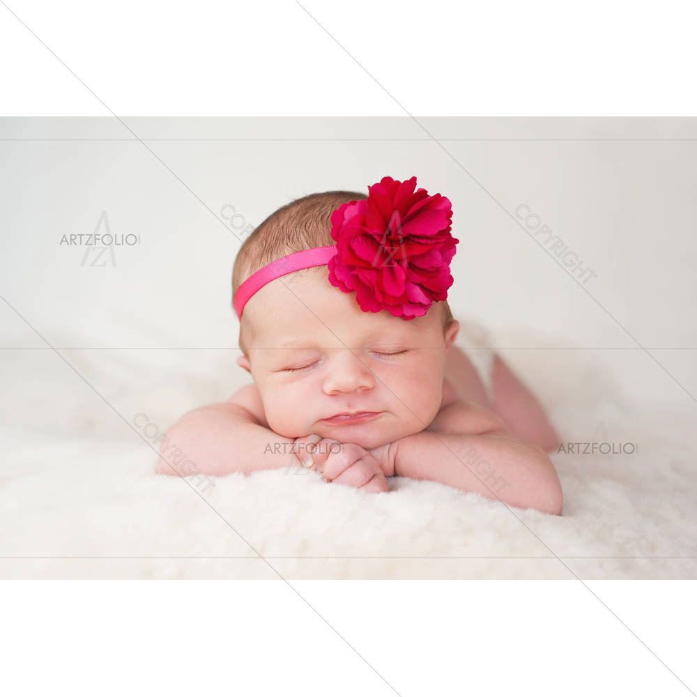 Newborn Baby Girl D16 — Botanical custom art by ArtzFolio