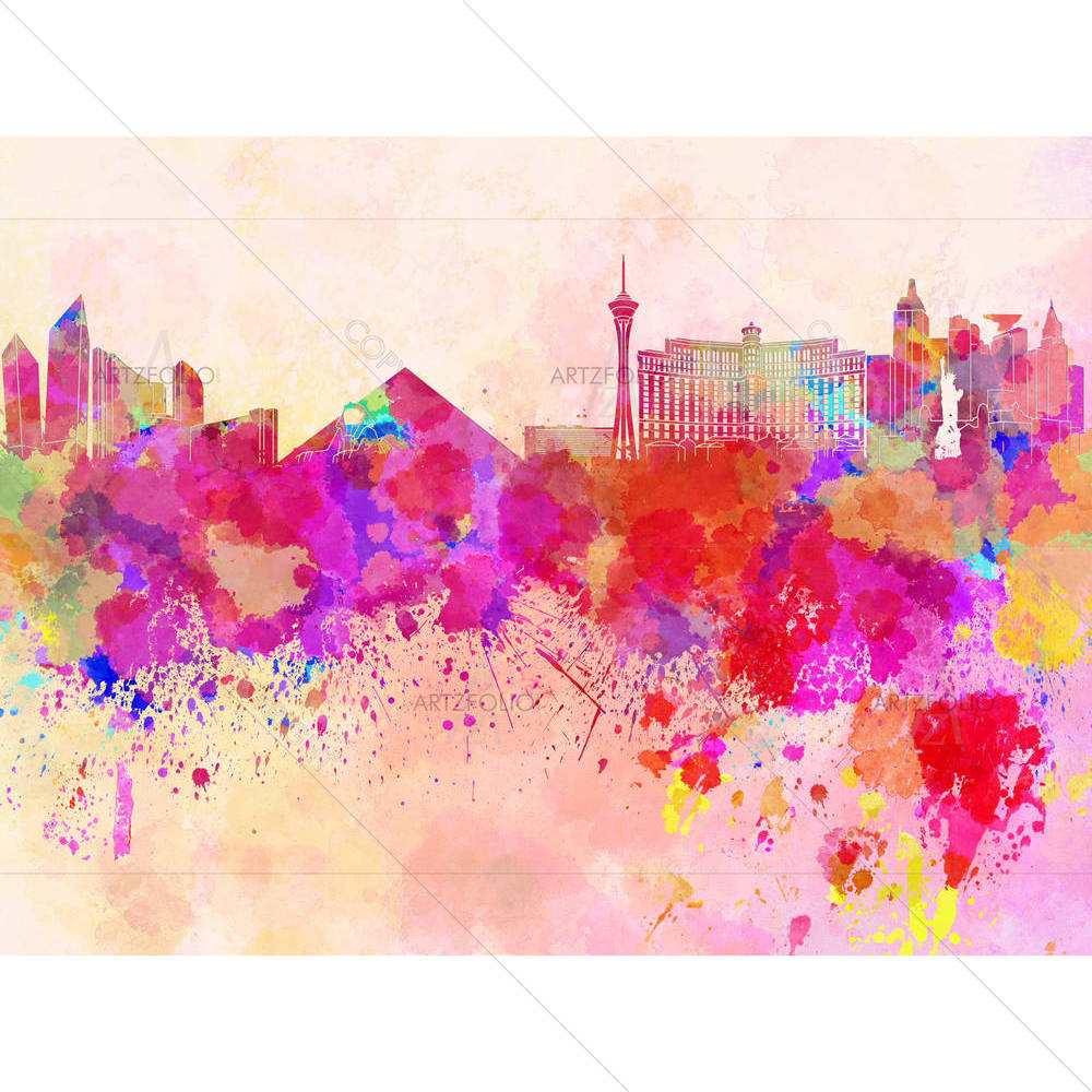 Las Vegas, USA Skyline — custom-size art design 5006193