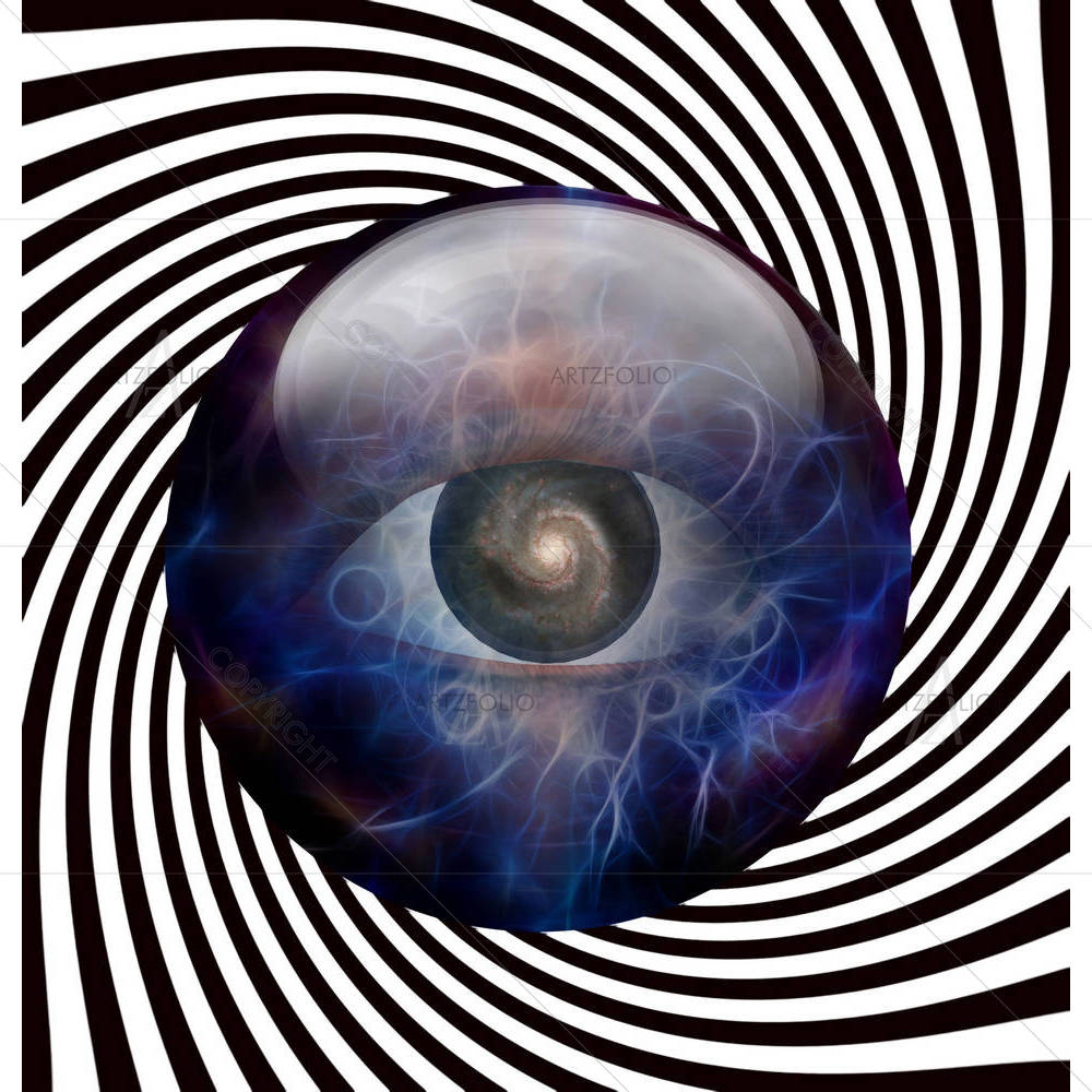 Eye Galaxy Spiral — Abstract custom art by ArtzFolio