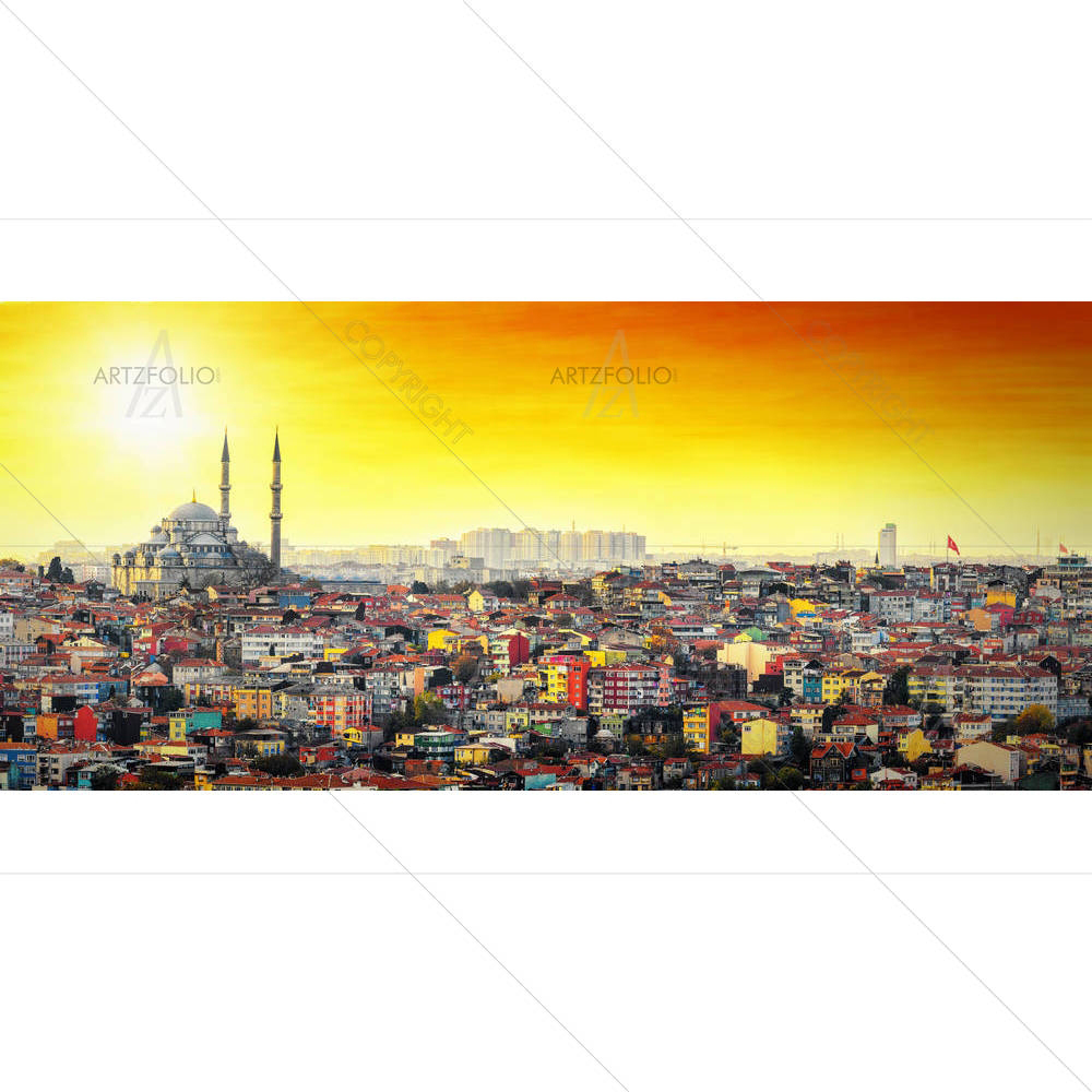 Istanbul Mosque Suleymaniye, Turkey — Devotional custom art by ArtzFolio