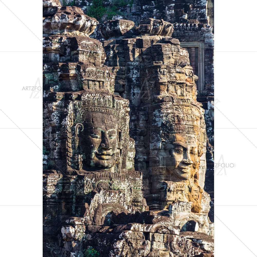 Bayon Temple In Angkor, Cambodia — custom-size art design 5006196