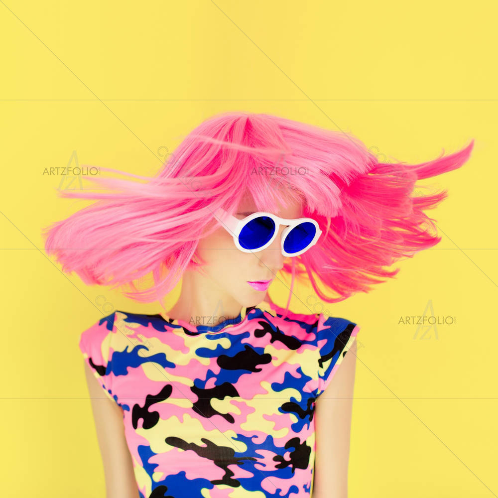 Fashion Girl Portrait D1 — custom-size art design 5006200
