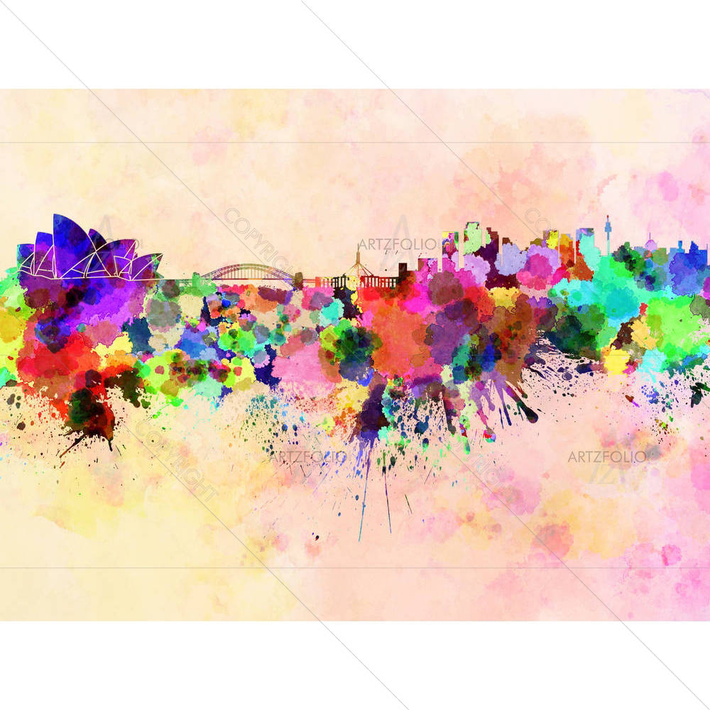 Sydney, Australia Skyline — custom-size art design 5006204