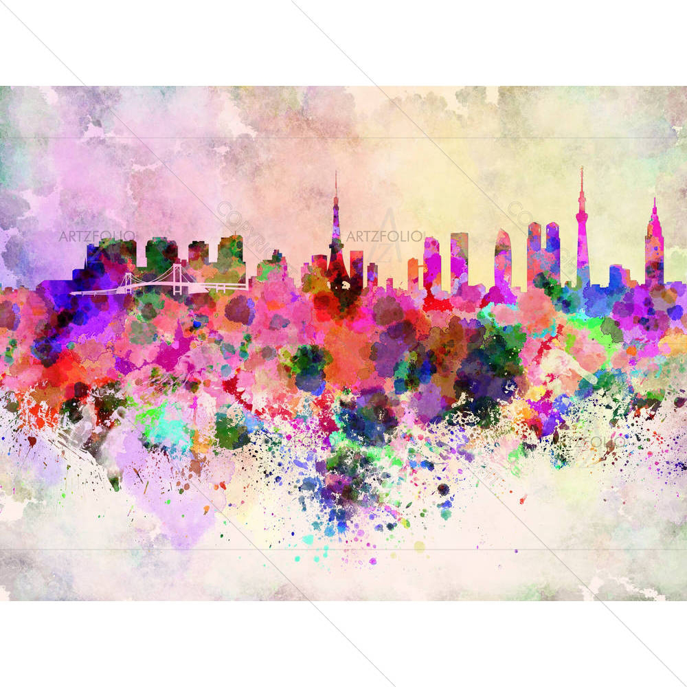 Tokyo, Japan Skyline — custom-size art design 5006212