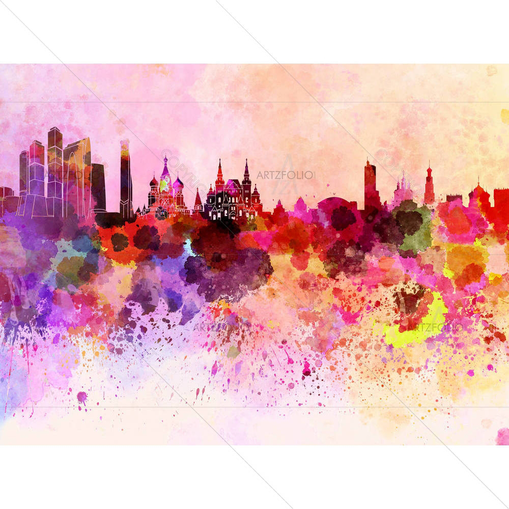 Moscow, Capital of Russia, Skyline — custom-size art design 5006216