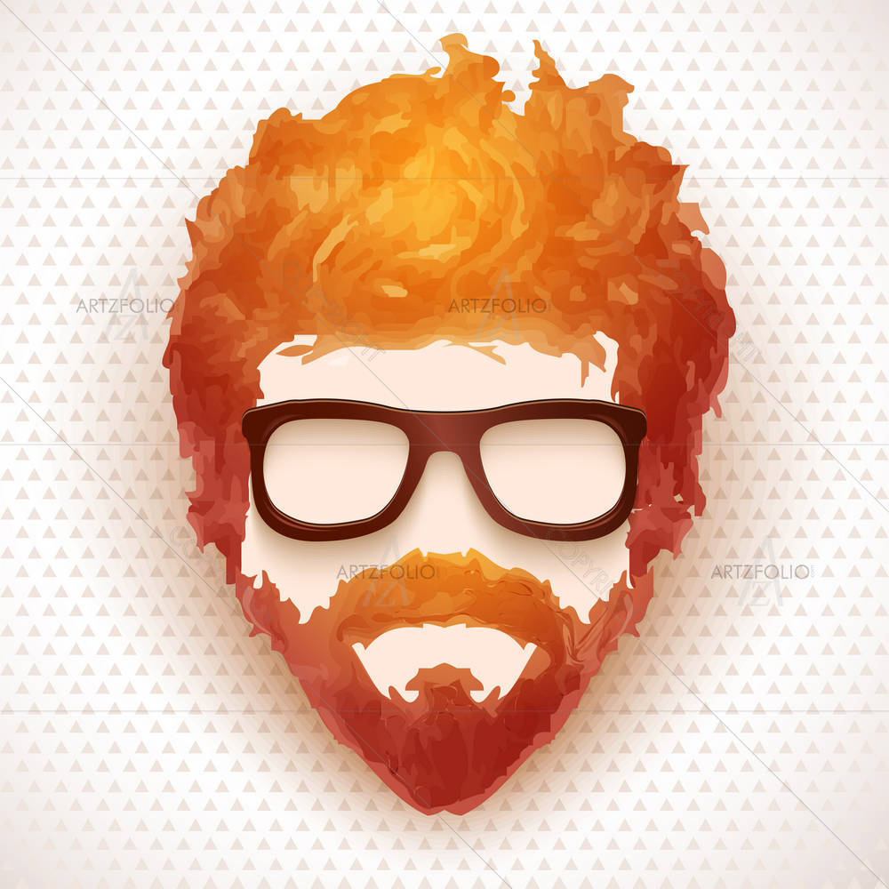 Hipster Man — Ancient custom art by ArtzFolio