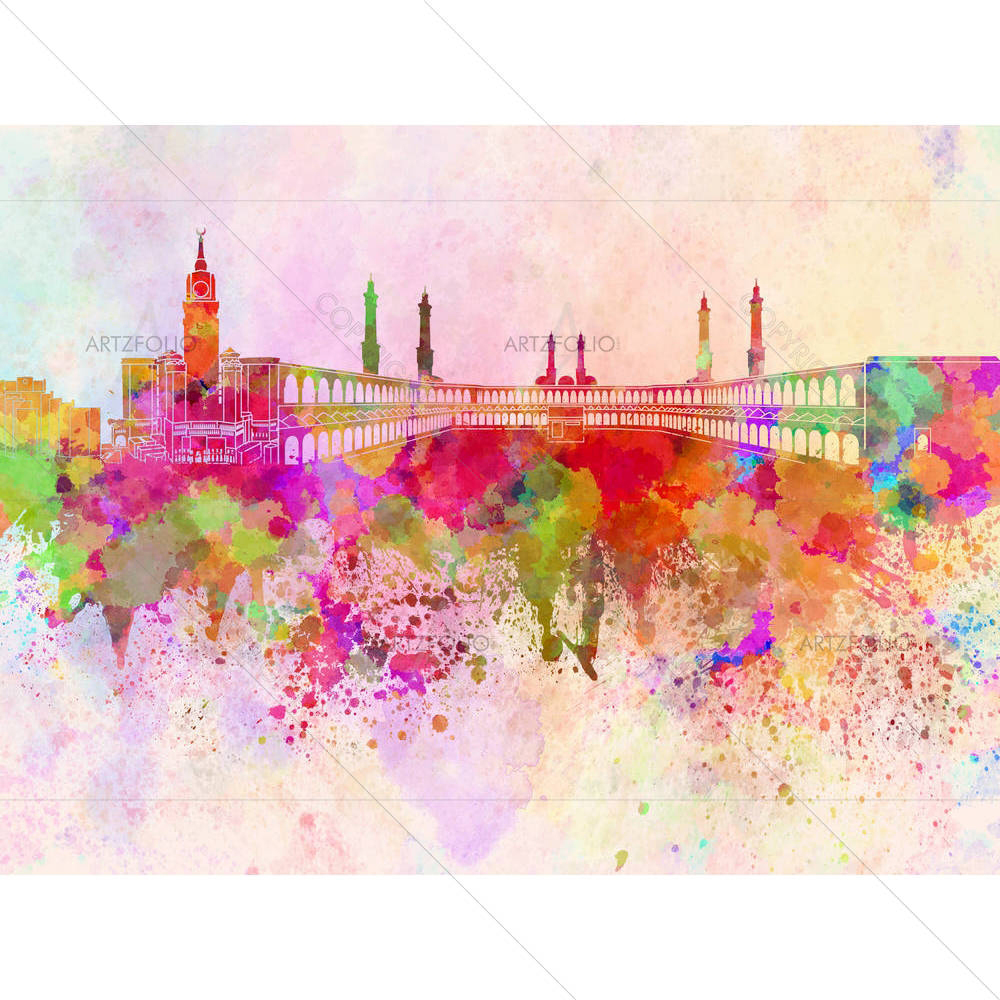 Mecca, Saudi Arabia, Skyline — custom-size art design 5006224