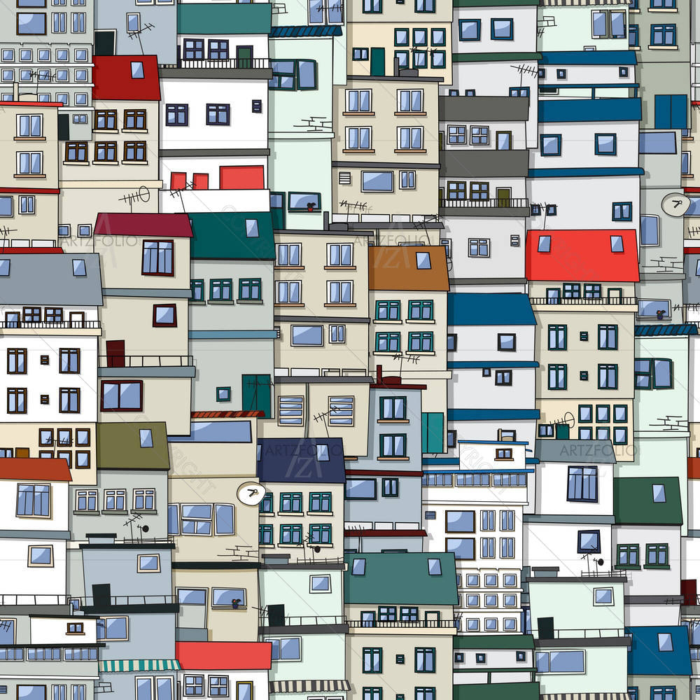 Old Town — Abstract custom art by ArtzFolio