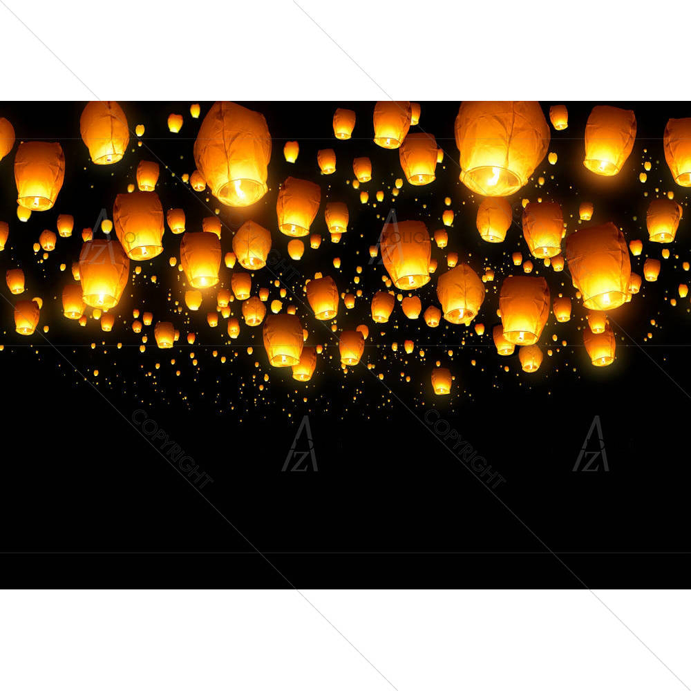 Flying Lanterns — Chinese custom art by ArtzFolio