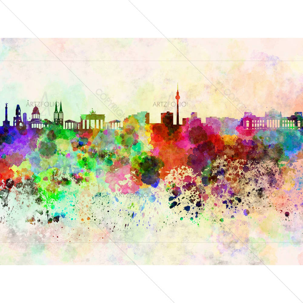 Berlin, Capital of Germany, Skyline — custom-size art design 5006235