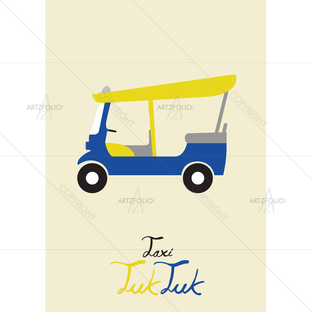 Taxi Tuk Tuk — custom-size art design 5006237