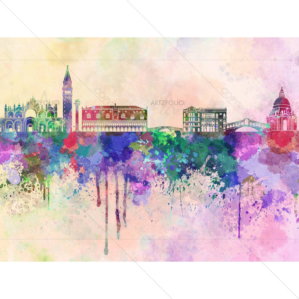 Venice, Italy Skyline — custom-size art design 5006247