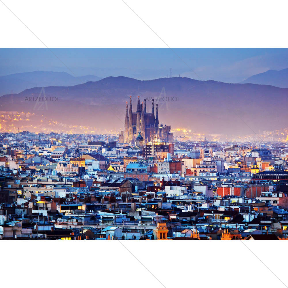 Barcelona, Capital City of Spain — custom-size art design 5006273