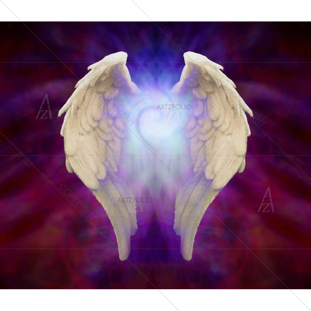 Angel Wings & Universal Spiral — custom-size art design 5006325
